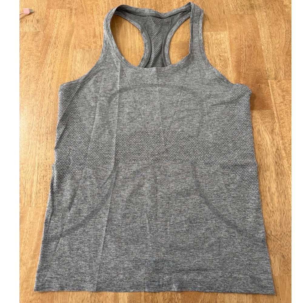 Lululemon Swiftly Tech Racerback Tank Top 2.0 Heathered Grey Size 8